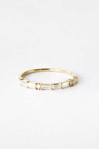 14kt Gold Moissanite “Mama” Ring