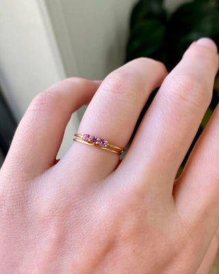 3S Pink Sapphire Ring