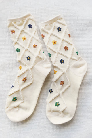 Anne Floral Socks