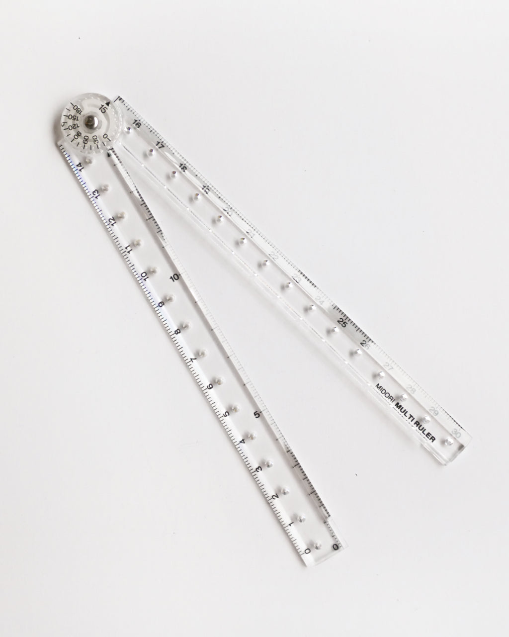 12 Inch / 30 cm Assorted Color Aluminum Ruler in Inch and CM Scale with  Hanging Hole