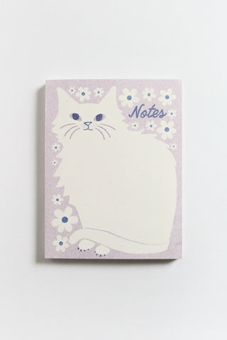 Floral Cat Notepad