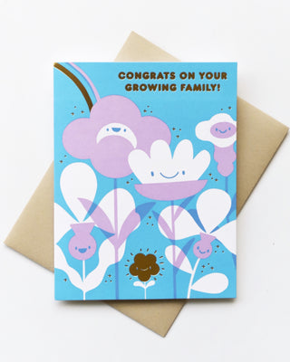 Flower Baby Greeting Card