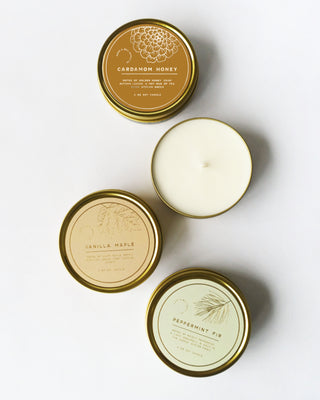 Gilded Holiday Candle