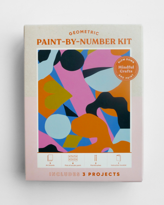 Mindful Crafts Geometric Paint by Number Kit