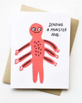 Monster Hug Greeting Card