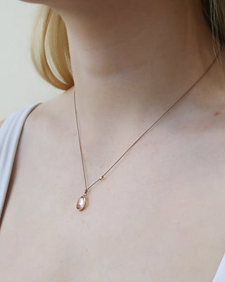 Morganite 14k Gold Necklace