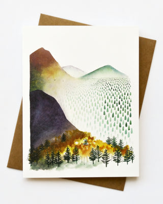 Mountain Morning Greeting Card