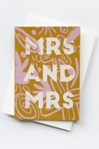 Mrs and Mrs Greeting Card