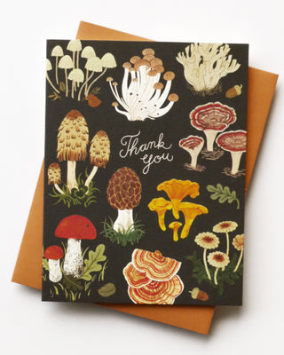 Mushrooms Thank You Greeting Card