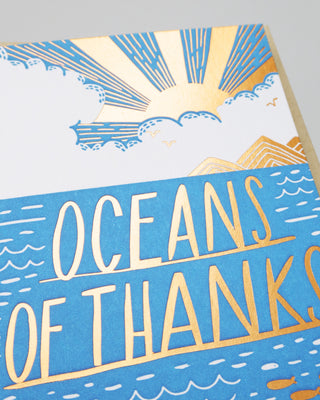 Oceans of Thanks Greeting Card