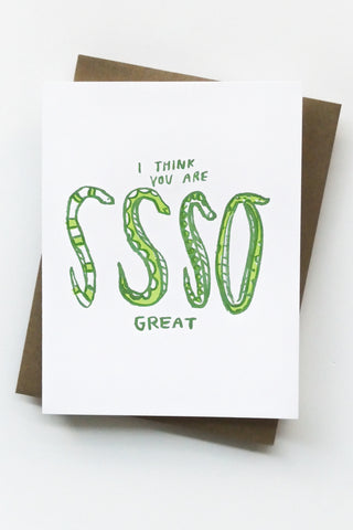 SSSo Great Greeting Card