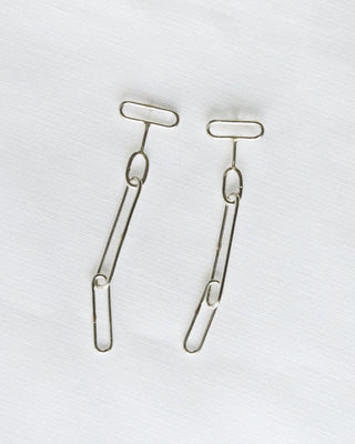 Sterling Silver Loop Dangle Earrings