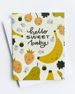 Sweet Fruit Baby Greeting Card