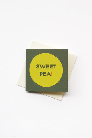 Sweet Pea Mini Greeting Card
