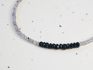 Iolite + Sapphire Bracelet