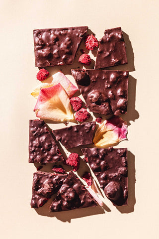 Raspberry Rose Gourmet Dark Chocolate Bar