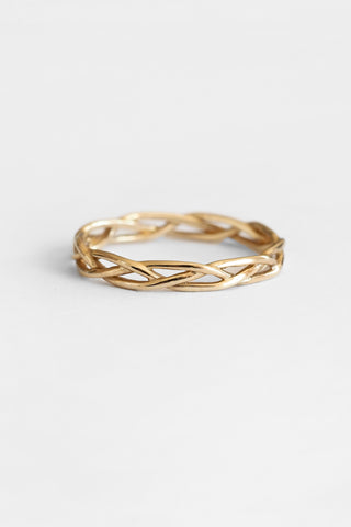 10k Solid Gold Open Twist Ring
