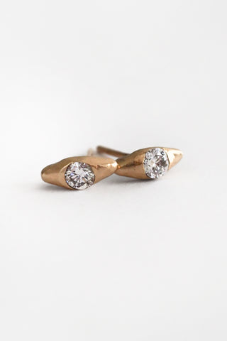 14K Mori Diamond Studs