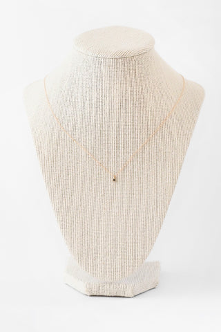 14k Black Diamond Pendant Necklace