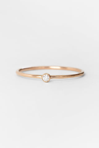 14k Diamond Whisper Band