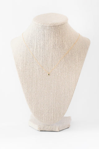 14k Emerald Birthstone Pendant