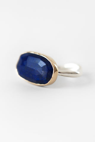 14k Lapis Nestle Band Ring