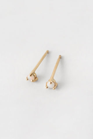 14k Luna Opal Studs