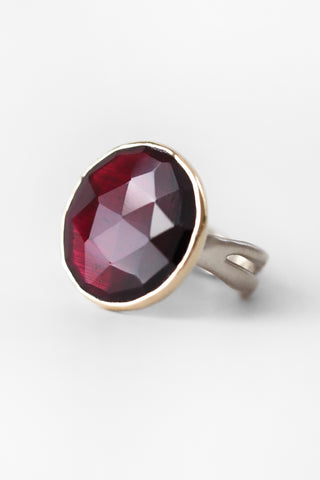 14k Rhodolite Garnet Ring