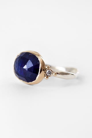 14k Royal Blue Sapphire Ring