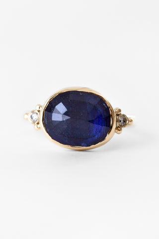 14k Royal Blue Sapphire Ring