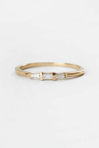 14k Triptych Diamond Ring