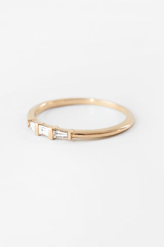 14k Triptych Diamond Ring