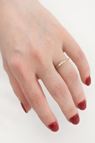 14k Triptych Diamond Ring