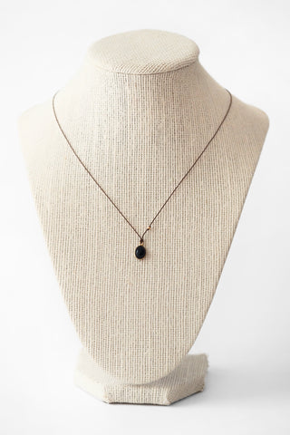 18k Black Opal Necklace