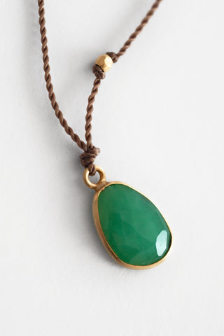 18k Chrysoprase Necklace
