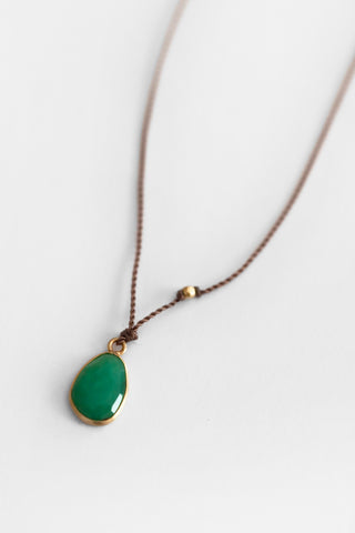 18k Chrysoprase Necklace