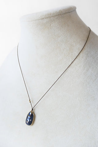 18k Double Sapphire Necklace