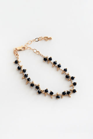 Black Beaded Bracelet