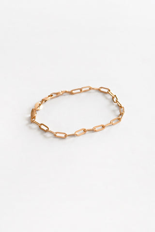 18k GF Paperclip Bracelet
