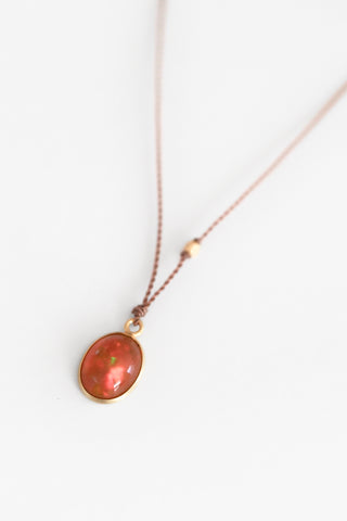 18k Opal Necklace