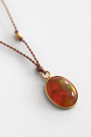 18k Opal Necklace