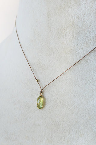 18k Peridot Necklace