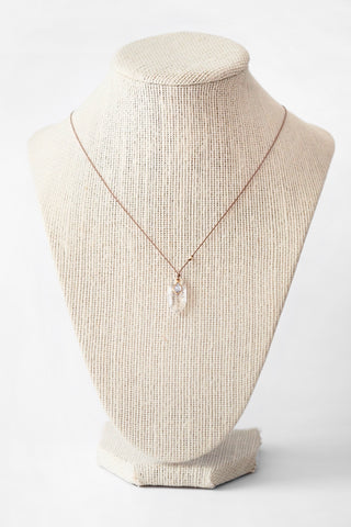 18k Quartz + Tanzanite Necklace