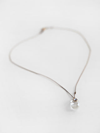 18k Quartz + Tanzanite Necklace