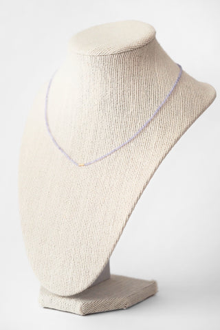 18k Tanzanite Beaded Necklace