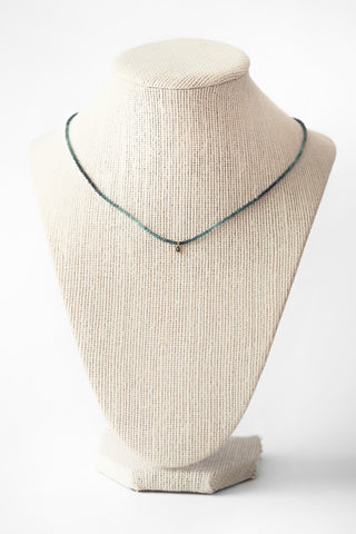 18k Tourmaline Sapphire Beaded Necklace
