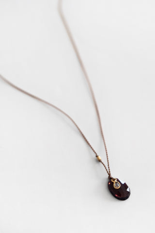 18k Tourmaline + Diamond Necklace