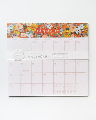 2024 Floral Calendar Pad Planner