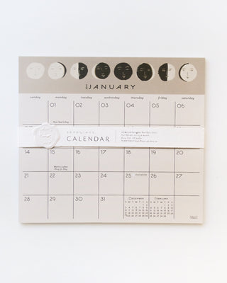 2024 Moon Faces Calendar Pad Planner