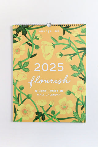 2025 Flourish Wall Calendar